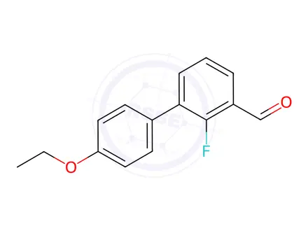 Chemical structure of 4'-Ethoxy-2-fluoro-[1,1'-biphenyl]-3-carbaldehyde