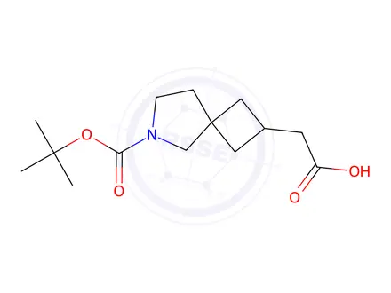 Chemical structure of 2-(6-(Tert-butoxycarbonyl)-6-azaspiro[3.4]Octan-2-yl)acetic acid