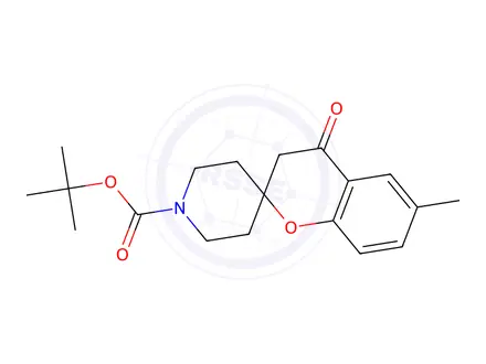Chemical structure of Tert-butyl 6-methyl-4-oxospiro[chromane-2,4'-piperidine]-1'-carboxylate