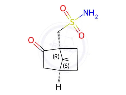 Chemical structure of (1R)-(-)-10-Camphorsulfonamide