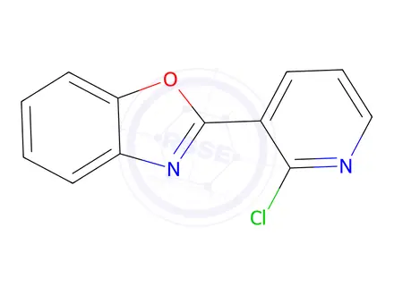 Chemical structure of 2-(2-Chloro-3-pyridinyl)-1,3-benzoxazole
