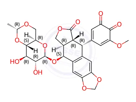 Chemical structure of Etoposide 3',4'-Quinone