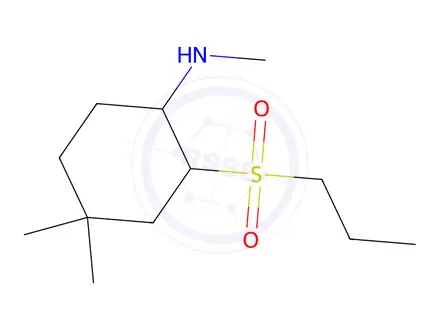 Chemical structure of n,4,4-Trimethyl-2-(propylsulfonyl)cyclohexan-1-amine