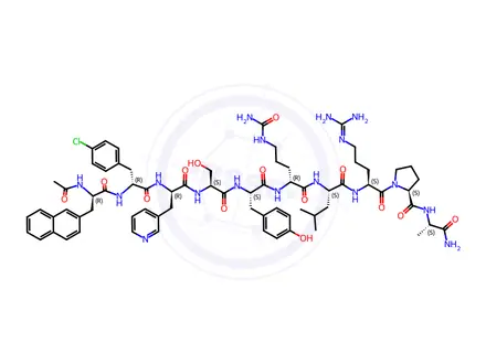 Chemical structure of Cetrorelix Impurity 34 (L-Ala10 Cetrorelix)