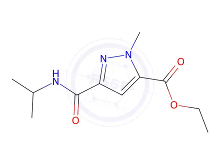 Chemical structure of Ethyl 3-(isopropylcarbamoyl)-1-methyl-1h-pyrazole-5-carboxylate