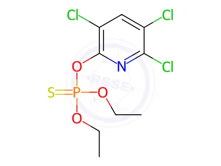 Chemical structure of Chlorpyrifos