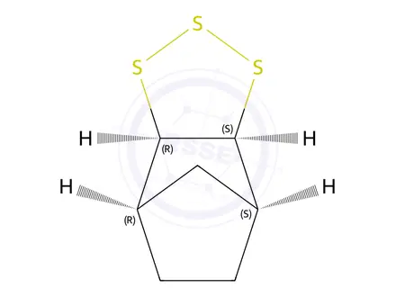Chemical structure of 4,7-Methanobenzotrithiole,hexahydro-,(3aR,4S,7R,7aS)-rel-(9CI)