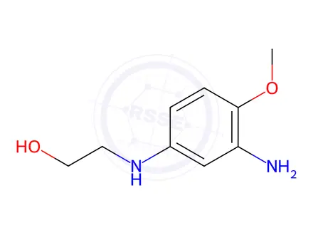 Chemical structure of 2-((3-Amino-4-methoxyphenyl)amino)ethanol