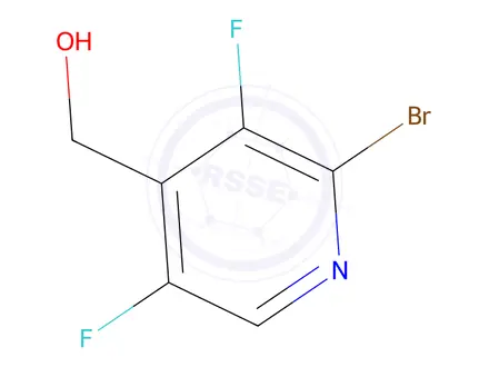 Chemical structure of (2-Bromo-3,5-difluoropyridin-4-yl)methanol