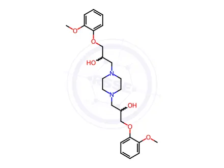 Chemical structure of Ranolazine Dimer Impurity