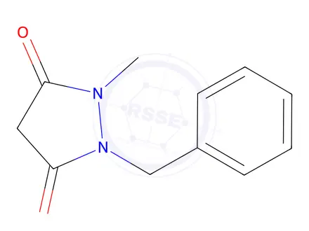 Chemical structure of 1-Benzyl-2-methylpyrazolidine-3,5-dione