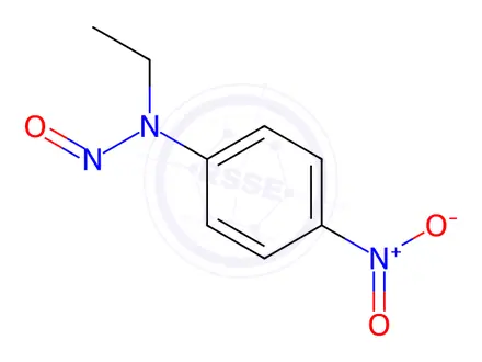 Chemical structure of N-Nitroso-N-ethyl-4-nitroaniline