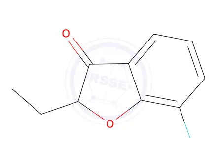 Chemical structure of 2-Ethyl-7-fluorobenzofuran-3(2h)-one