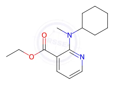 Chemical structure of Ethyl 2-[Cyclohexyl(methyl)amino]nicotinate