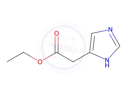Chemical structure of 4-imidazoleacetic acid ethyl ester