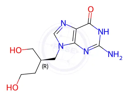 Chemical structure of Omaciclovir