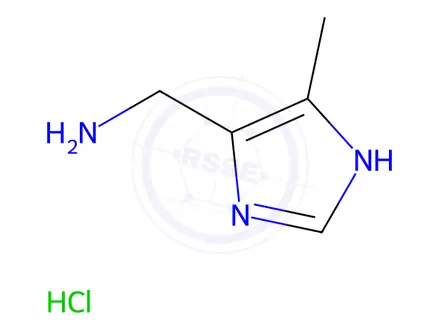 Chemical structure of [(4-Methyl-1H-imidazol-5-yl)methyl]amine hydrochloride