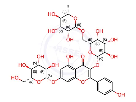 Chemical structure of Kaempferol 3-O-robinoside-7-O-glucoside