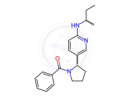 Chemical structure of (2-(6-(sec-Butylamino)pyridin-3-yl)pyrrolidin-1-yl)(phenyl)methanone