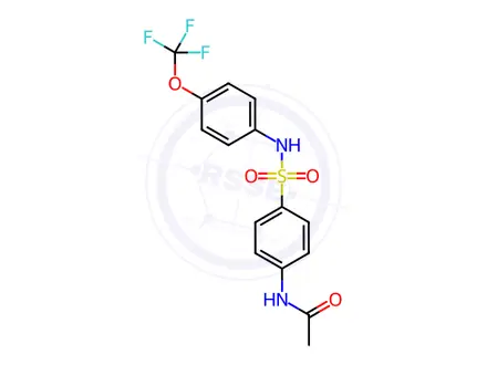 Chemical structure of n-(4-(n-(4-(Trifluoromethoxy)phenyl)sulfamoyl)phenyl)acetamide