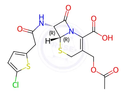 Chemical structure of Cefalotin Impurity 1