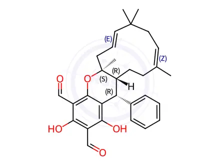 Chemical structure of Epiguajadial B