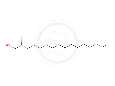 Chemical structure of 2-iodohexadecan-1-ol