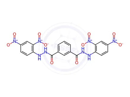 Chemical structure of 1,3-Benzenedicarboxylic acid bis[2-(2,4-dinitrophenyl)hydrazide]