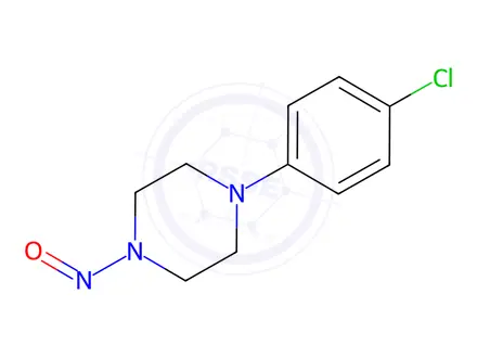 Chemical structure of 1-(4-chlorophenyl)-4-nitrosopiperazine