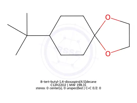 Chemical structure of 8-tert-butyl-1,4-dioxaspiro[4.5]decane