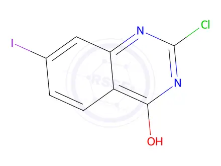 Chemical structure of 2-Chloro-7-iodoquinazolin-4-ol