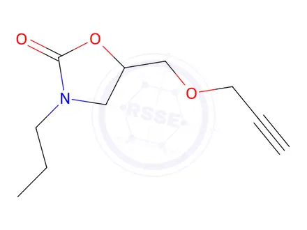 Chemical structure of 3-Propyl-5-[(2-propynyloxy)methyl]-2-oxazolidinone