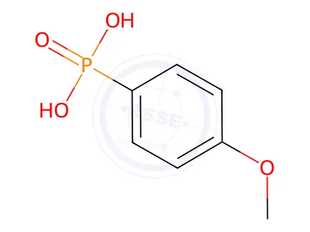 Chemical structure of 4-Methoxyphenylphosphonic Acid