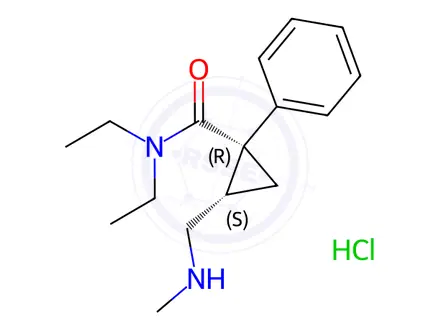 Chemical structure of Milnacipran Methyl Amine Impurity (HCl Salt)
