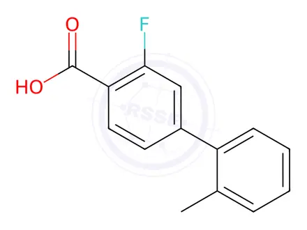 Chemical structure of 2-Fluoro-4-(2-methylphenyl)benzoic acid