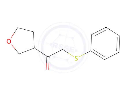Chemical structure of 2-(Phenylthio)-1-(tetrahydrofuran-3-yl)ethan-1-one