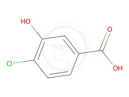 Chemical structure of 4-Chloro-3-hydroxybenzoic acid