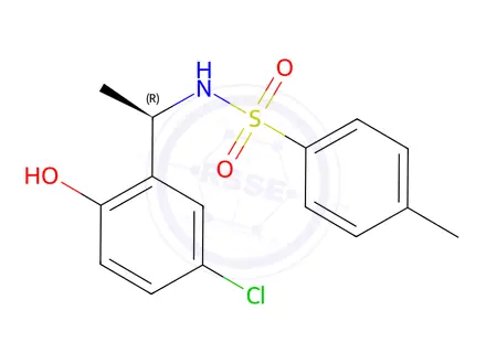Chemical structure of (R)-N-[1-(5-Chloro-2-hydroxyphenyl)ethyl]-4-methylbenzenesulfonamide