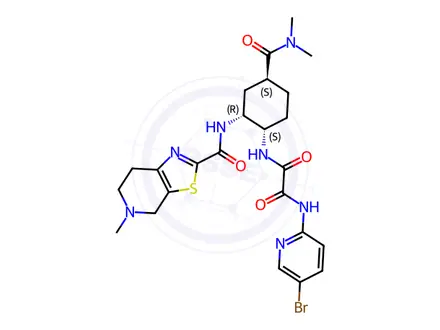 Chemical structure of Edoxaban Tosilate Impurity 156 Monomer