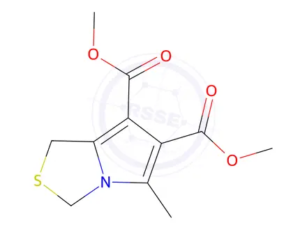 Chemical structure of Dimethyl 5-methyl-1H,3H-pyrrolo[1,2-c]thiazole-6,7-dicarboxylate