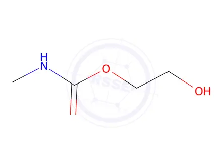 Chemical structure of 2-hydroxyethyl N-methylcarbamate