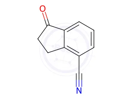 Chemical structure of 2,3-dihydro-1-oxo-1H-indene-4-carbonitrile
