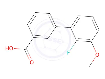 Chemical structure of 2'-Fluoro-3'-methoxybiphenyl-3-carboxylic acid