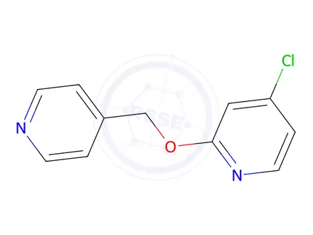 Chemical structure of 4-Chloro-2-(pyridin-4-ylmethoxy)pyridine