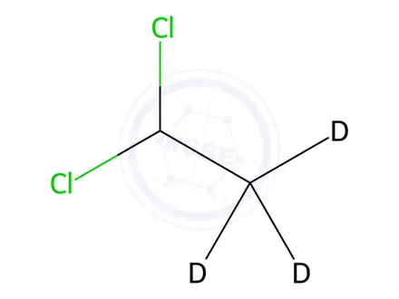 Chemical structure of 1,1-Dichloroethane-2,2,2 D3