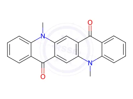 Chemical structure of N,N'-Dimethylquinacridone