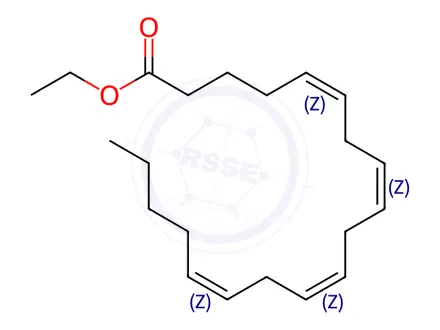 Chemical structure of Ethyl (5Z,8Z,11Z,14Z)-nonadeca-5,8,11,14-tetraenoate