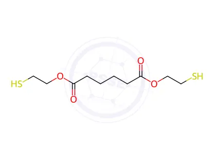 Chemical structure of bis-(2-Mercaptoethyl) adipate