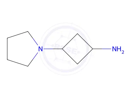 Chemical structure of 3-(Pyrrolidin-1-yl)cyclobutan-1-amine