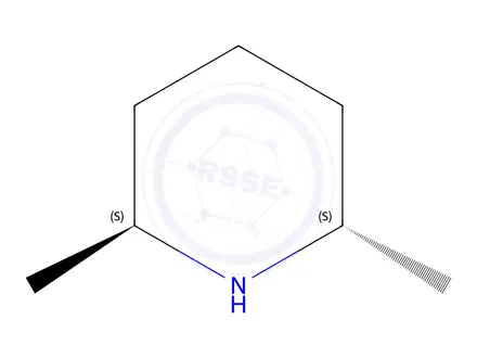 Chemical structure of (2S,6S)-2,6-Dimethylpiperidine